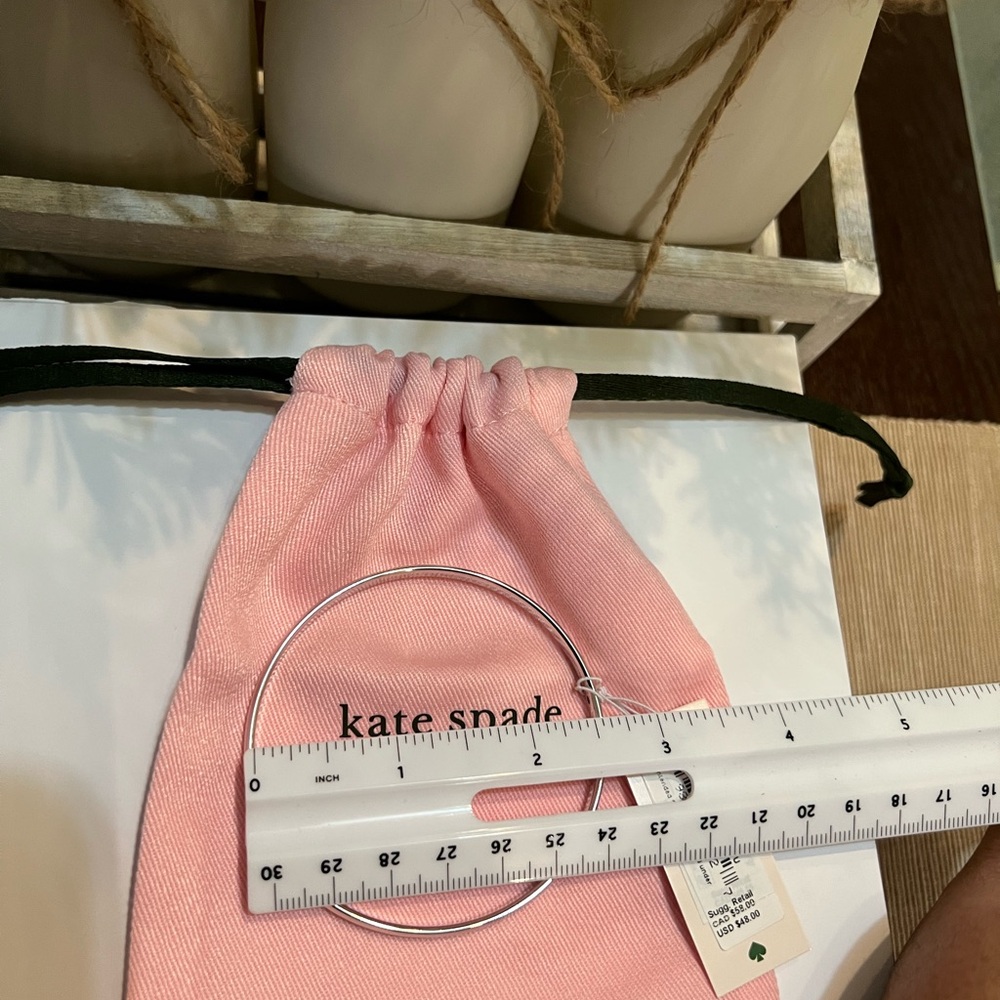 Kate Spade Silver Bangle Bracelet - Picture 11 of 12